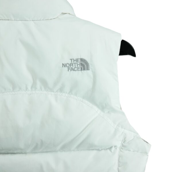 Doudoune femme sans manches blanc The North Face Col Montant QWE1333