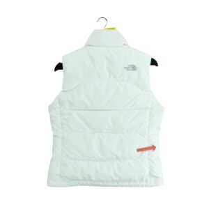 Doudoune femme sans manches blanc The North Face Col Montant QWE1333