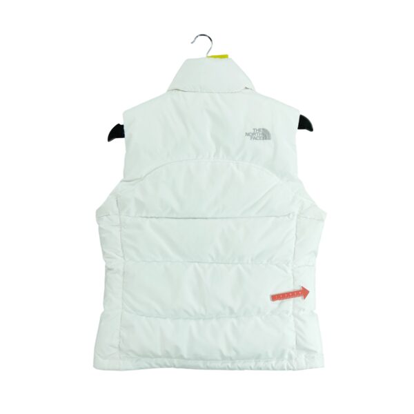 Doudoune femme sans manches blanc The North Face Col Montant QWE1333