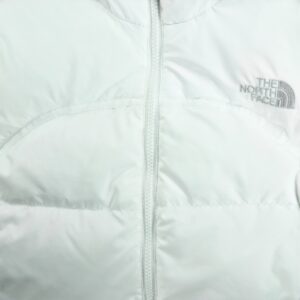 Doudoune femme sans manches blanc The North Face Col Montant QWE1333