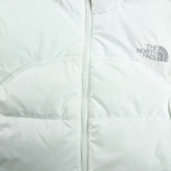 Doudoune femme sans manches blanc The North Face Col Montant QWE1333