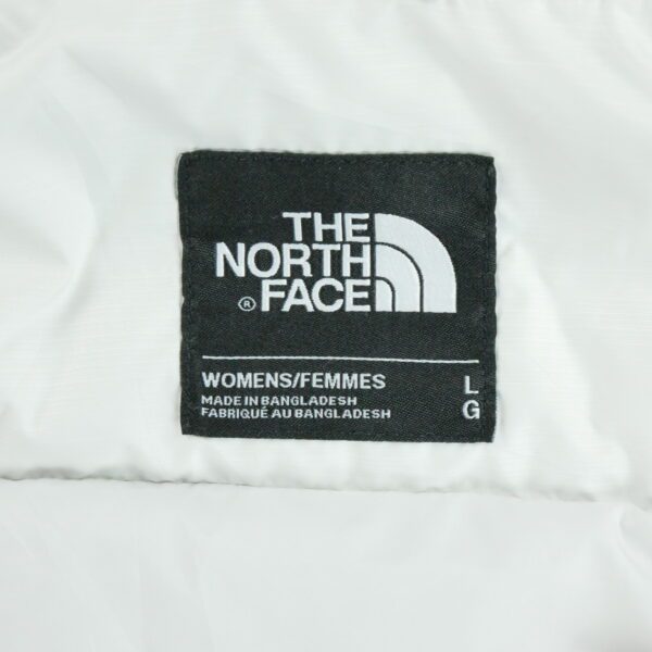 Doudoune femme sans manches blanc The North Face Col Montant QWE2130