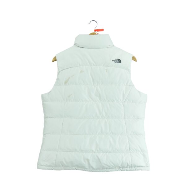 Doudoune femme sans manches blanc The North Face Col Montant QWE2130