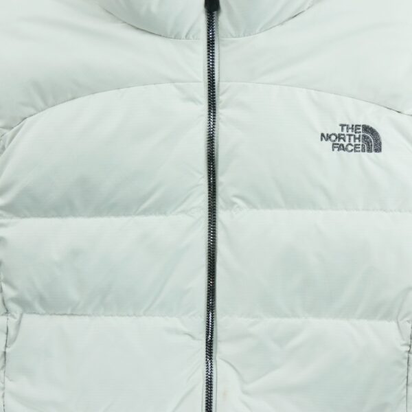 Doudoune femme sans manches blanc The North Face Col Montant QWE2130