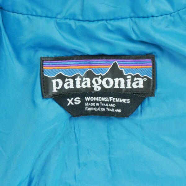 Doudoune femme sans manches bleu clair Patagonia Col Montant