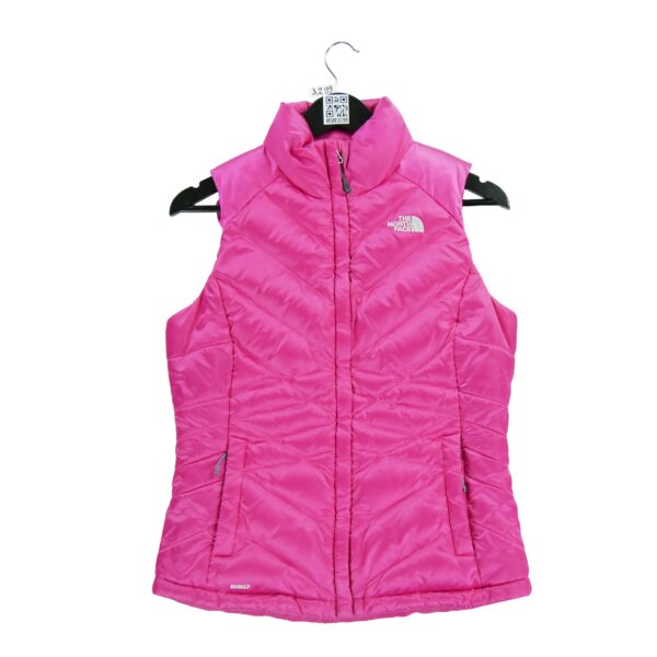 Doudoune femme sans manches rose The North Face Col Montant