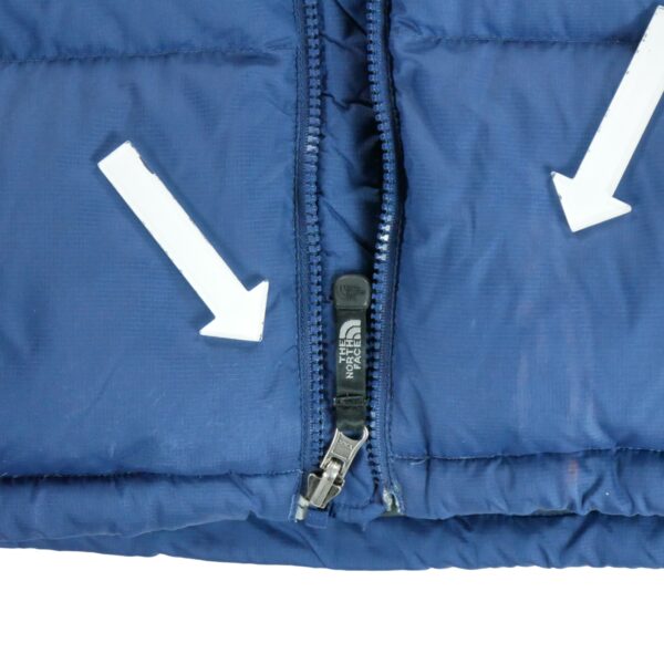 Doudoune homme manches longues bleu The North Face Col Montant