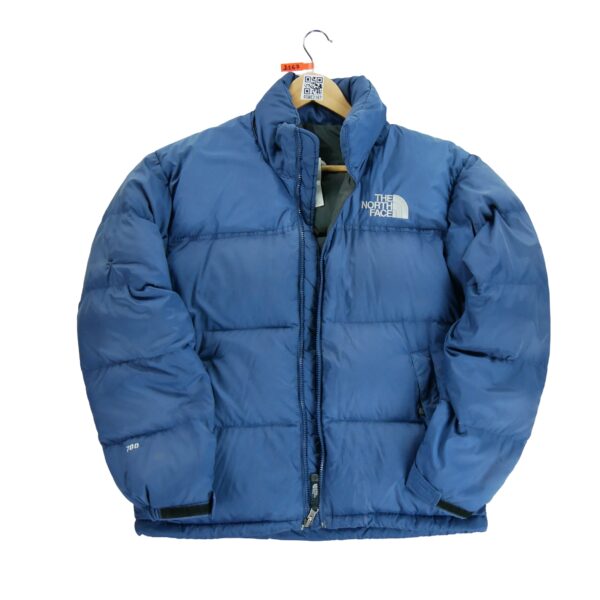 Doudoune homme manches longues bleu The North Face Col Montant