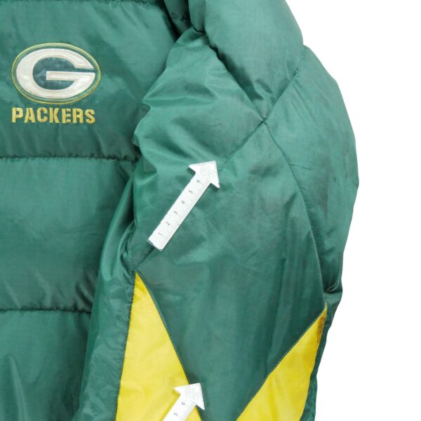 Doudoune homme manches longues vert NFL Col Montant Equipe Green Bay Packers