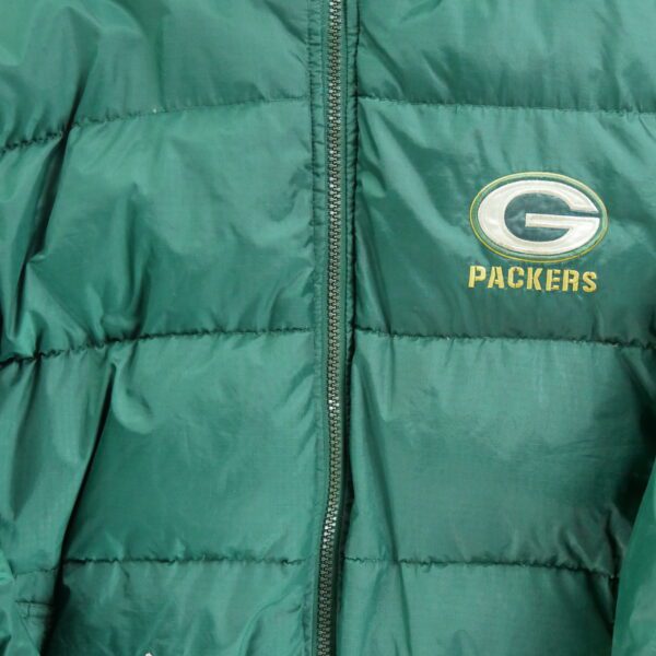 Doudoune homme manches longues vert NFL Col Montant Equipe Green Bay Packers