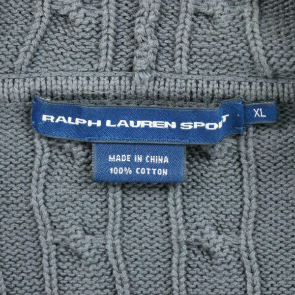 Gilet enfant manches longues gris Polo Ralph Lauren Col Rond