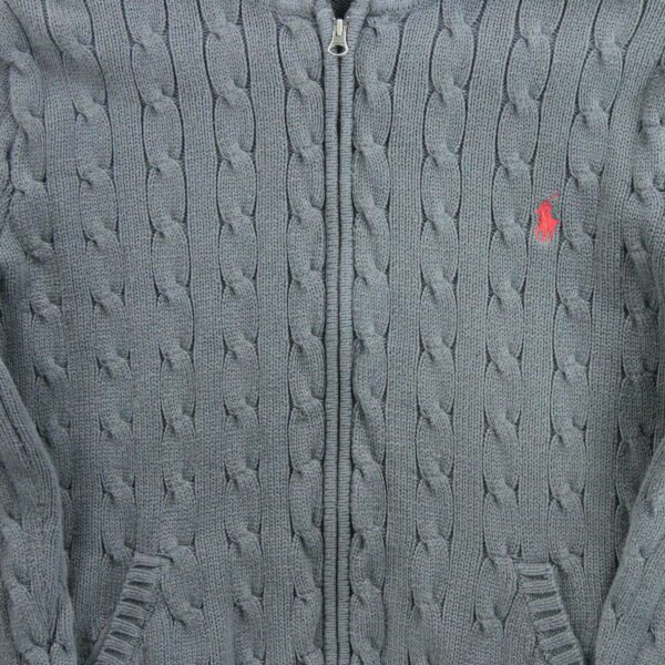 Gilet enfant manches longues gris Polo Ralph Lauren Col Rond