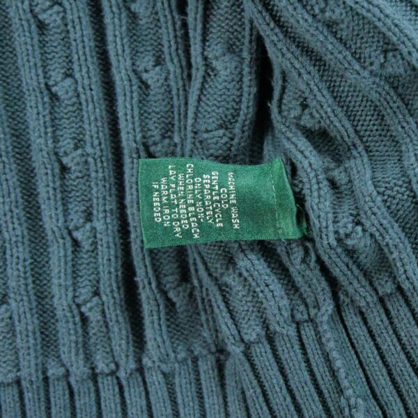 Gilet femme manches longues bleu Polo Ralph Lauren Col Montant