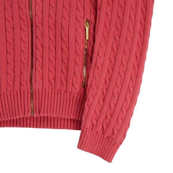 Gilet femme manches longues corail Polo Ralph Lauren Col Montant