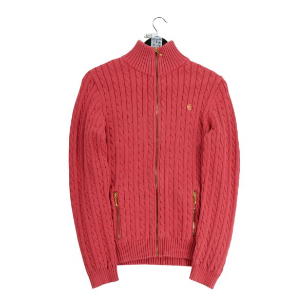 Gilet femme manches longues corail Polo Ralph Lauren Col Montant