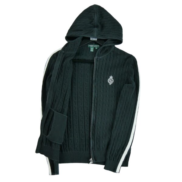 Gilet femme manches longues noir Polo Ralph Lauren Col Rond