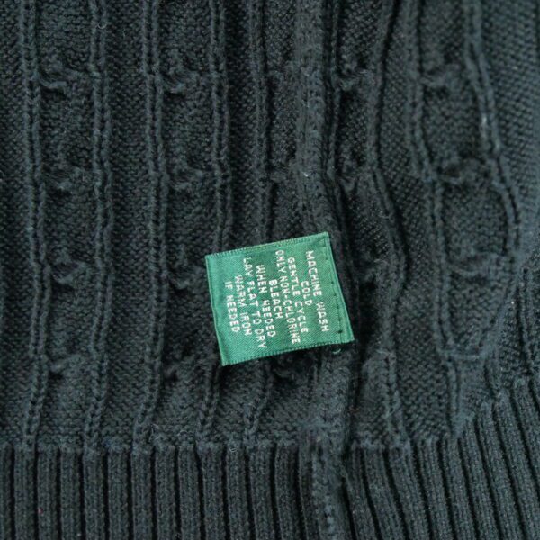 Gilet femme manches longues noir Polo Ralph Lauren Col Rond
