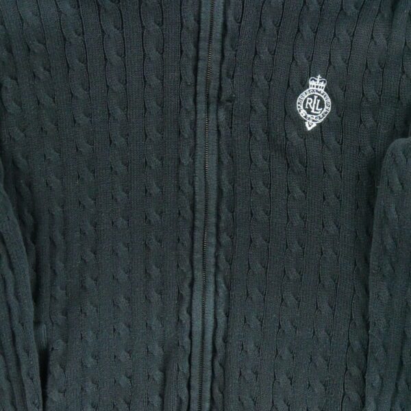 Gilet femme manches longues noir Polo Ralph Lauren Col Rond