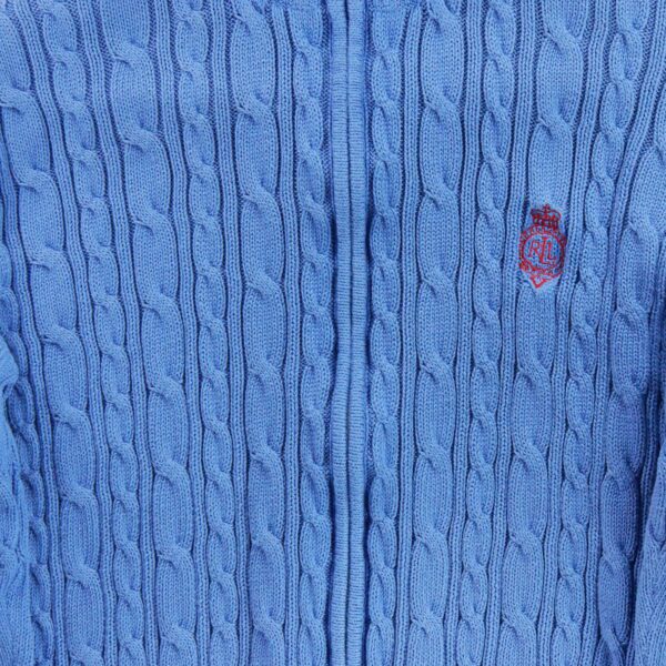 Gilet femme manches longues violet Polo Ralph Lauren Col Montant
