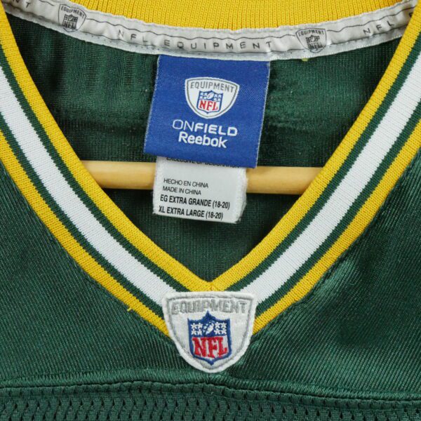 Maillot manches courtes enfant vert Reebok Equipe Green Bay Packers
