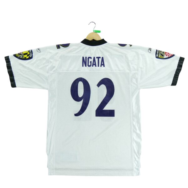 Maillot manches courtes homme blanc Reebok Equipe Baltimore Ravens QWE0611