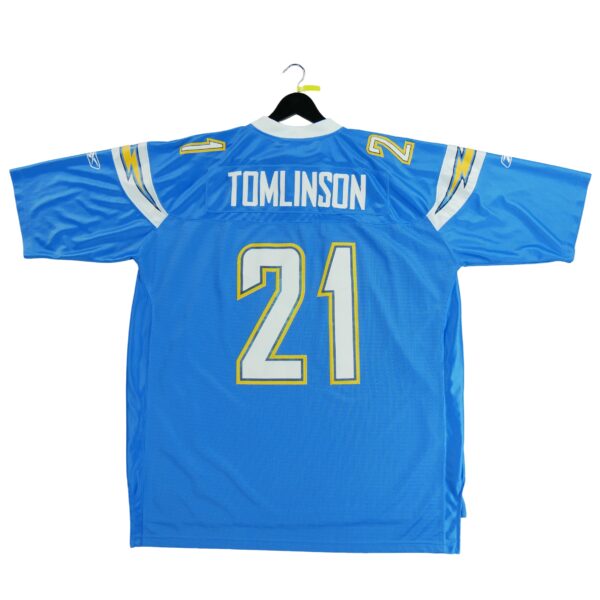 Maillot manches courtes homme bleu Reebok Equipe Los Angeles Chargers QWE1134