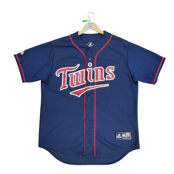 Maillot manches courtes homme marine Majestic Equipe Minnesota Twins