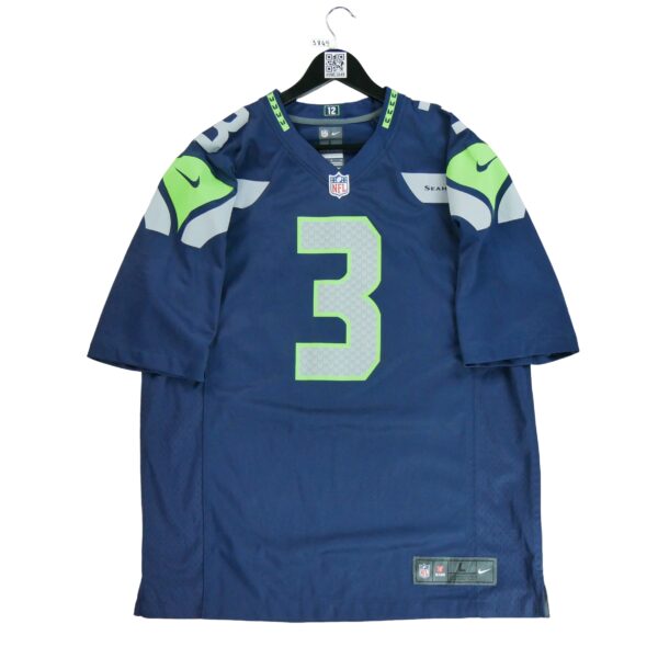 Maillot manches courtes homme marine Nike Equipe Seattle Seahawks QWE3849