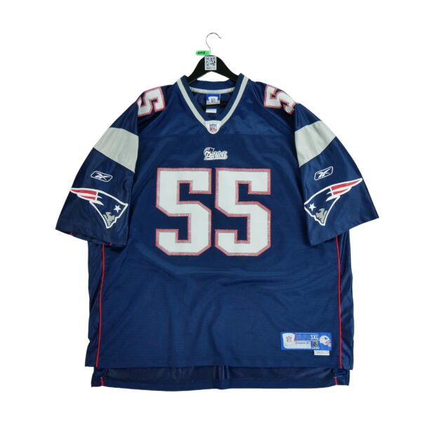 Maillot manches courtes homme marine Reebok Equipe New England Patriots QWE0145
