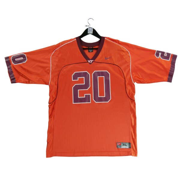 Maillot manches courtes homme orange Nike Equipe Virginia Tech QWE3048