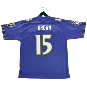 Maillot manches courtes homme violet NFL Equipe Baltimore Ravens QWE0452