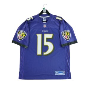 Maillot manches courtes homme violet NFL Equipe Baltimore Ravens QWE0452