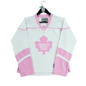 Maillot manches longues femme blanc NHL Equipe Toronto Maple Leafs QWE0219