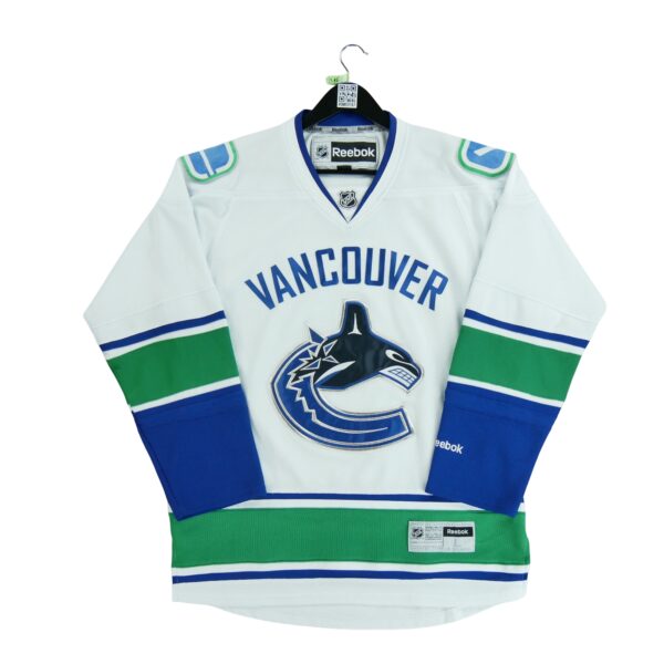 Maillot manches longues homme blanc Reebok Equipe Canucks de Vancouver