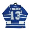 Maillot manches longues homme bleu NHL Equipe Toronto Maple Leafs QWE0026