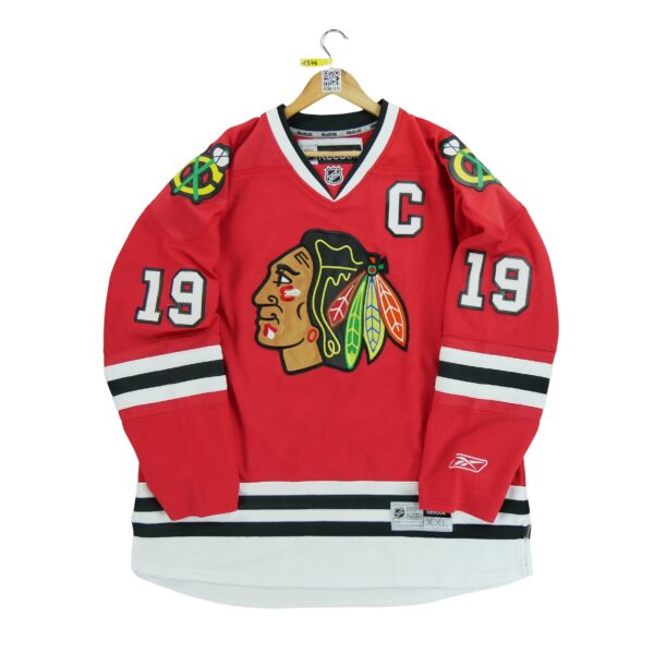 Maillot manches longues homme rouge Reebok Equipe Chicago Blackhawks
