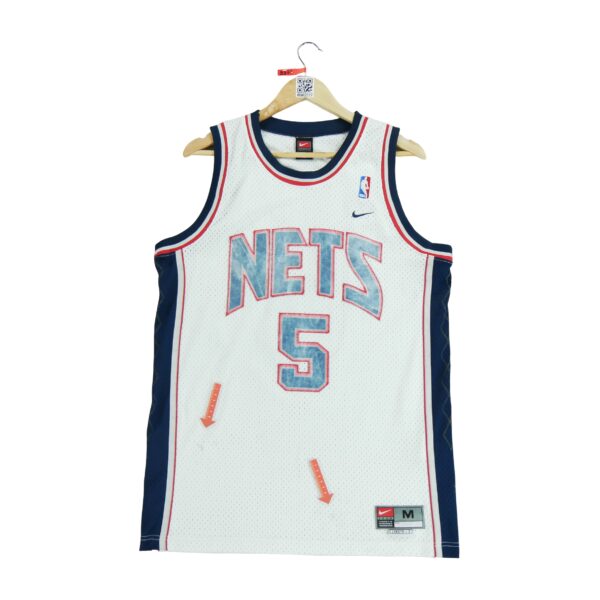 Maillot sans manches homme blanc Nike Equipe Brooklyn Nets