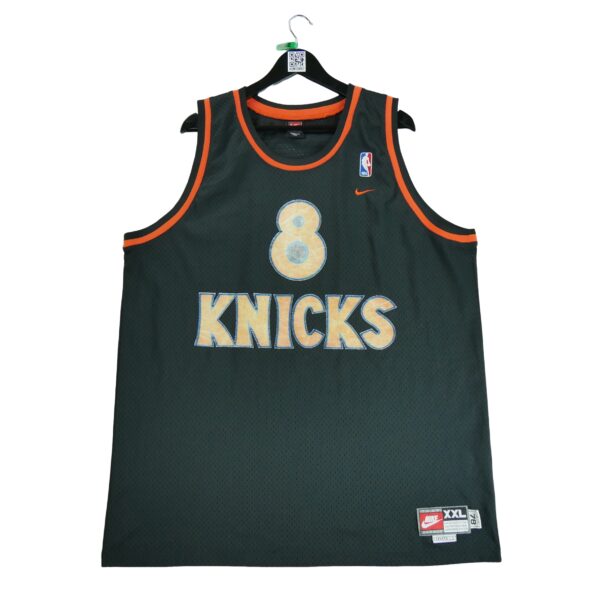 Maillot sans manches homme noir Nike Equipe New York Knicks QWE0062