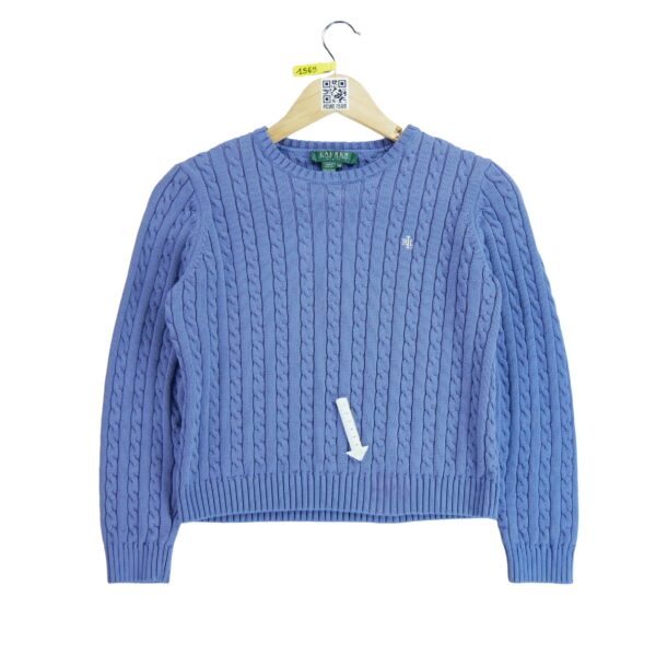Pull enfant manches longues violet Polo Ralph Lauren Col Rond