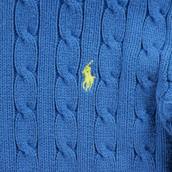Pull femme manches longues bleu Polo Ralph Lauren Col Rond