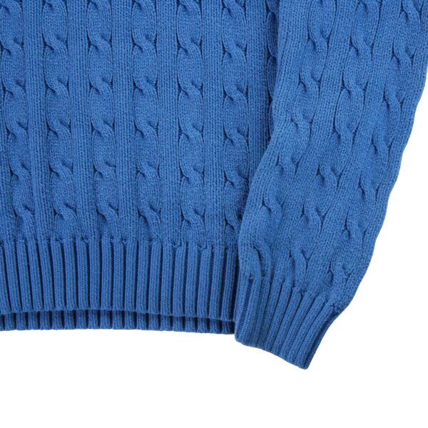 Pull femme manches longues bleu Polo Ralph Lauren Col Rond