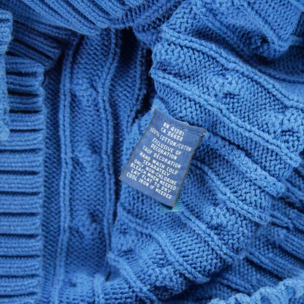 Pull femme manches longues bleu Polo Ralph Lauren Col Rond