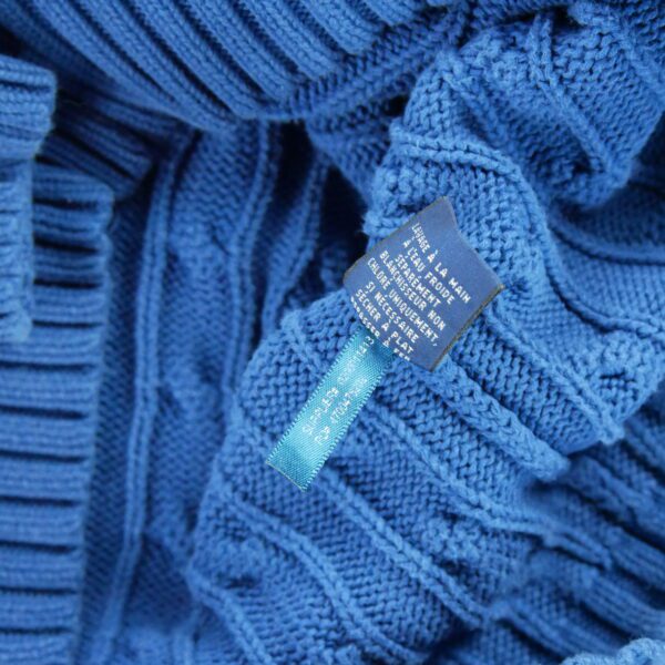 Pull femme manches longues bleu Polo Ralph Lauren Col Rond