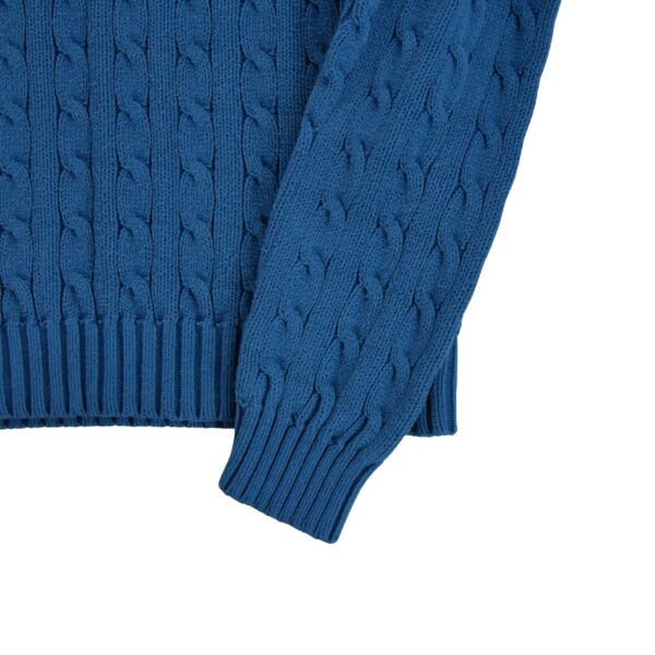 Pull femme manches longues bleu Polo Ralph Lauren Col Rond