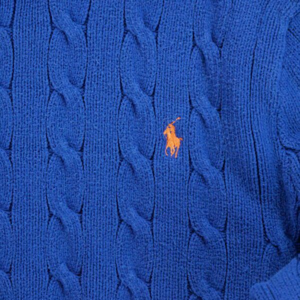 Pull femme manches longues bleu Polo Ralph Lauren Col Rond