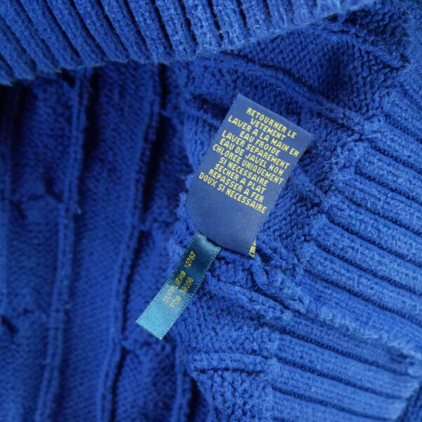 Pull femme manches longues bleu Polo Ralph Lauren Col Rond