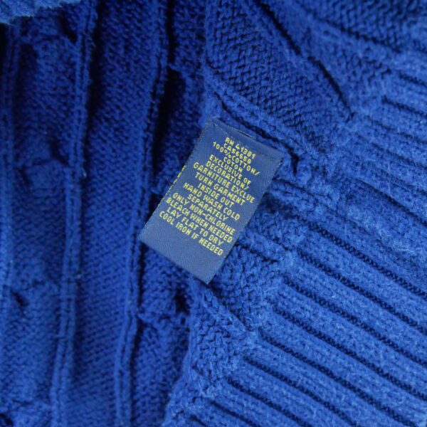 Pull femme manches longues bleu Polo Ralph Lauren Col Rond