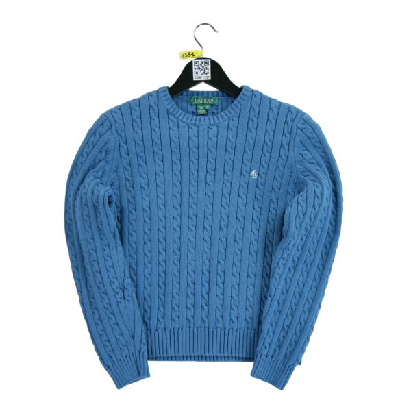 Pull femme manches longues bleu Polo Ralph Lauren Col Rond