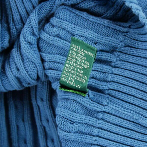 Pull femme manches longues bleu Polo Ralph Lauren Col Rond