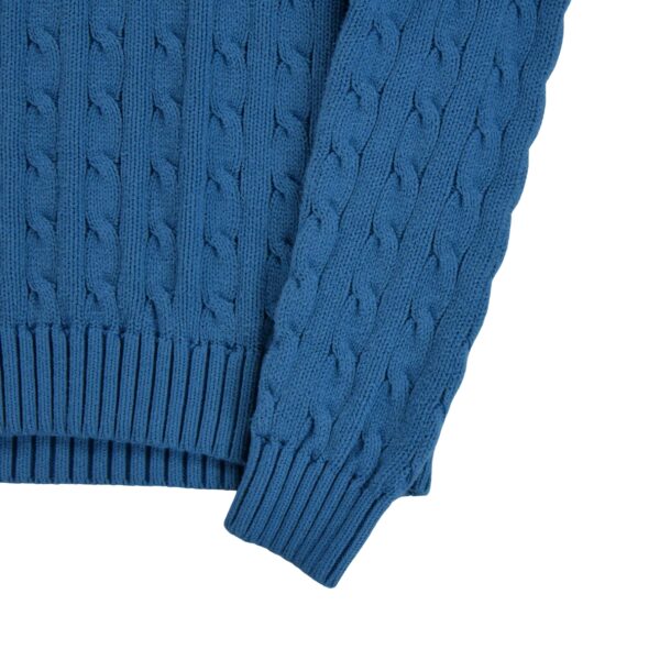 Pull femme manches longues bleu Polo Ralph Lauren Col Rond